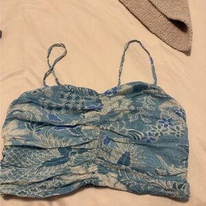 Abercrombie and fitch Crinkle Textured Ruched Set Top medium